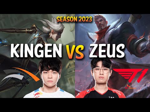 HLE Kingen vs T1 Zeus - Kingen CAMILLE vs ZEUS JAYCE Top - KR Ranked