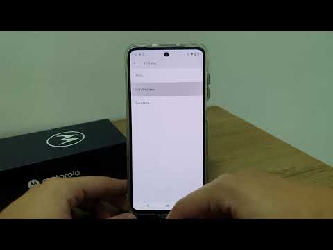 How to change language on Moto G50