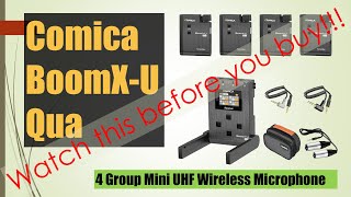 Comica BoomX U Qua Wireless UHF Microphone 2024