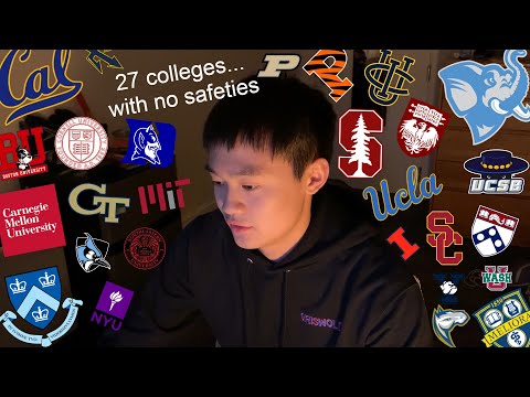 college decision reactions but i applied to zero safetes