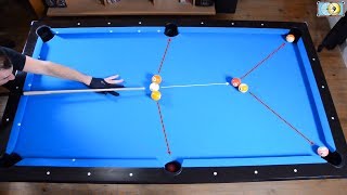 Trickshots for beginners #2 - สนุกเกอร์ - Pool Trick Shot & Artistic Billiard training lesson