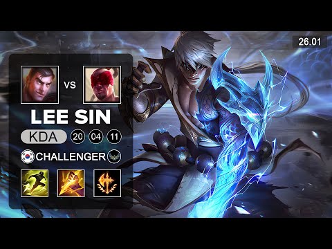 Lee Sin vs Jayce Jungle - KR CHallenger - Patch 26.01 Season 16