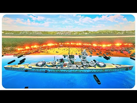 1,400,000 WW2 Army Landing vs 4,000,000 Guan Yu's Army - Ultimate Epic Battle Simulator 2 UEBS 2