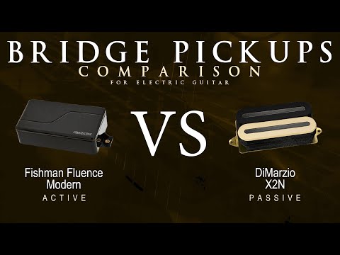 Fishman FLUENCE MODERN vs DiMarzio X2N - Bridge Guitar Pickup Comparison Tone Demo