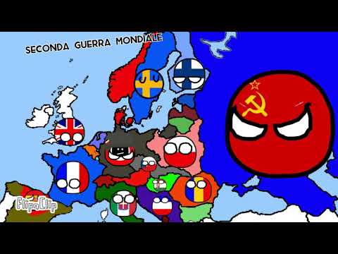 storia dell'Europa in countryballs