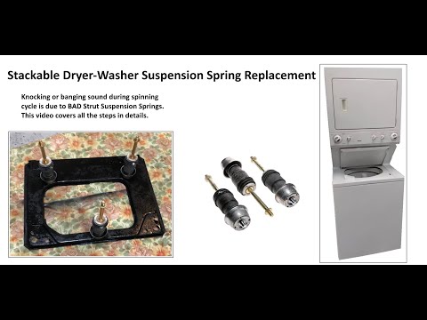 Stackable Dryer-Washer Suspension Spring Replacement