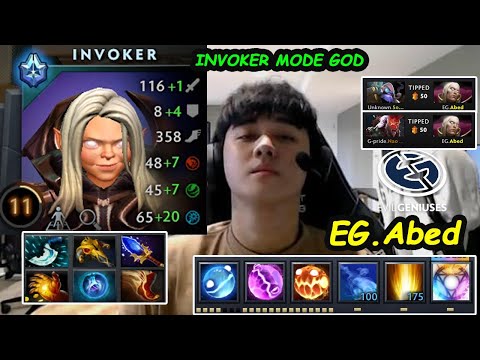 EG Abed Invoker KID - 11K MMR SKILL PLAY DOMINATE SERVER NA 2022 Dota 2 pro gameplay