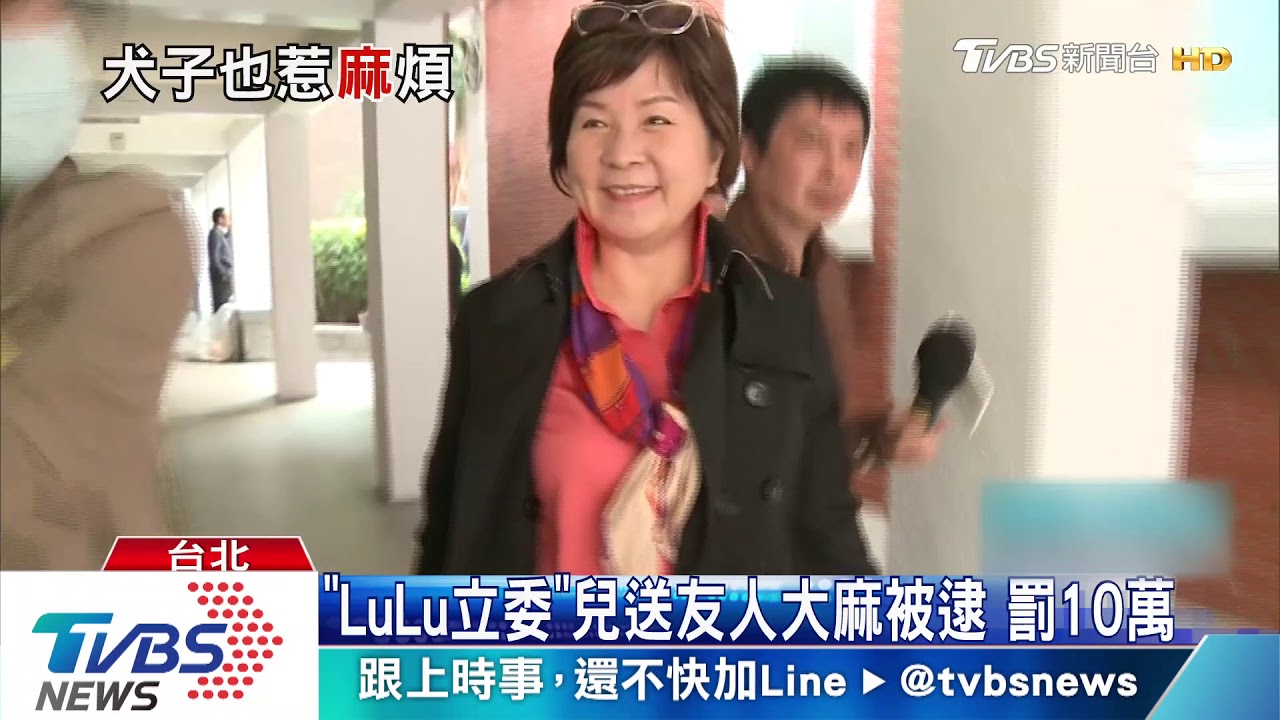 「LuLu立委」兒送友人大麻被逮 罰10萬