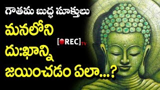 Gautama Buddha Quotes in Telugu l part 10 l How To Overcome Depression And Sadness l RECTVMYSTERY