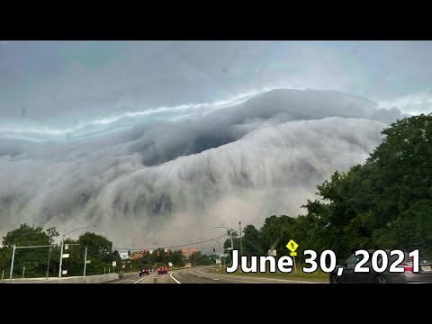 Apocalyptic Shelf Cloud and Fierce Thunder - June 30, 2021