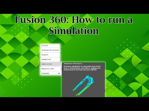Fusion 360: How to run a simulation
