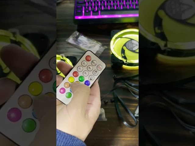 Vídeo relacionado con ABYSM Gaming Pack de Cinco Ventiladores para PC ARCLIGHT ARGB, 120 mm con Controlador y Mando a Distancia para Configurar su Iluminación o Velocidad