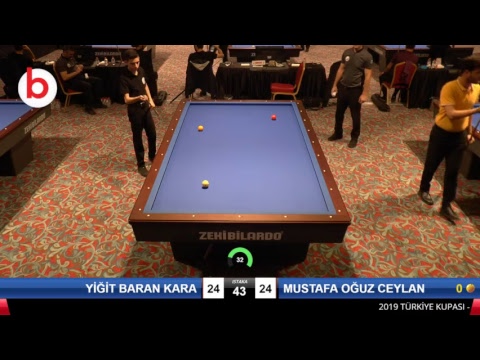 YİĞİT BARAN KARA & MUSTAFA OĞUZ CEYLAN Bilardo Maçı - 2019 GENÇLER 1.ETAP-GENÇLER 1.TUR