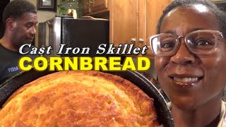Cast Iron Skillet Cornbread | Moist & Delicious | Homemade