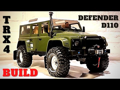 TRAXXAS TRX-4 CUSTOM PAINTED EASTNOR GREEN Defender D110 Clear Body Scale Accessories Fitting Mods