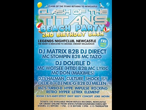 Dj Andy Effect & Jord Mc Rocking Retro & Banks @ Clash of the Titans Beach Party 2013