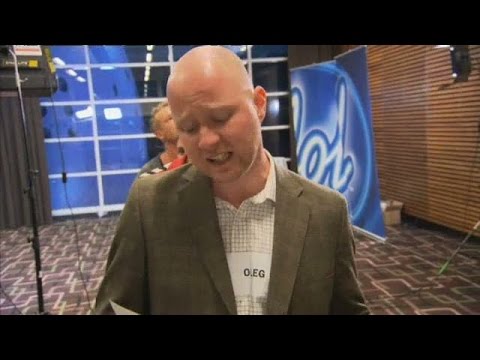 Här övar Oleg på hotellet - Idol Sverige (TV4)