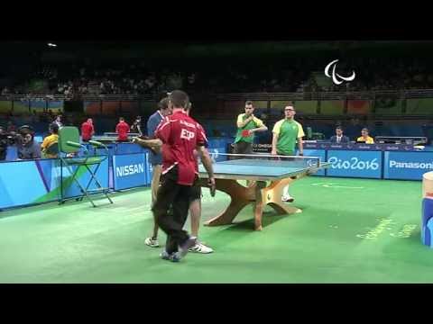 Table Tennis | Spain v Brazil | Men's Singles- Class 6-8 Round 1 | Rio 2016 Paralympic Games