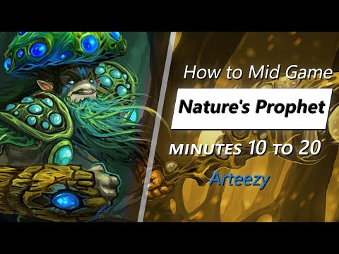 Arteezy mid game Nature's Prophet | Minute 10 to 20