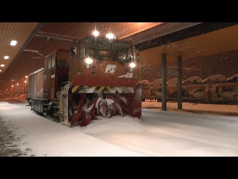 Schneeschleuder Einsatz in Tarvisio Boscoverde am 23/24 Februar 2013