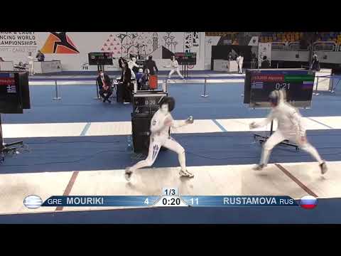 Cairo Worlds 2021 CWE - L32 - Mouriki GRE v Rustamova RUS