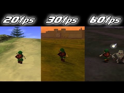 OOT 60fps Comparison Video [from 20, and 30fps] [OUTDATED]