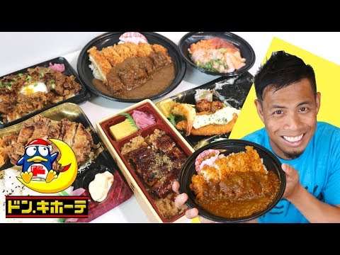 Top 7 Japanese Food Bento to buy at Don Quijote | Mega Chicken Katsu Curry