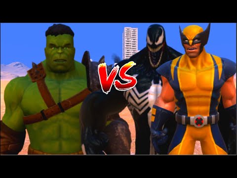 100 Hulk vs 1000 Venom and 1000 Wolverine (Marvel vs Marvel)