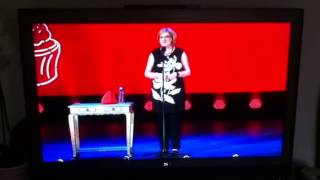 Sarah Millican dog stroke