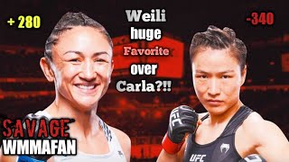 Carla Esparza HUGE underdog against Zhang Weili!! (#podcastsnippets )