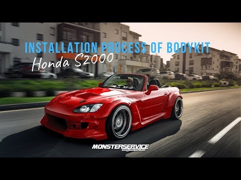 Installation our wide body kit for S2000
