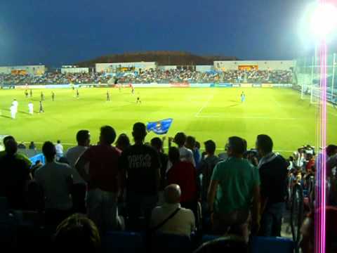 Castilla - Barça B. Celebración gol de Juanfran