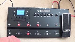 Video thumbnail for Line 6 Pod Hd500x Quick Start Guide by Sparky's Music Channel