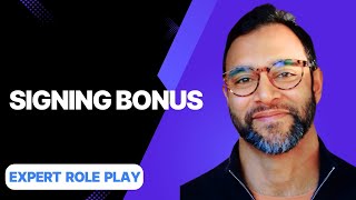 How to Ask for a Signing Bonus | Tech Role Play ft. Negotiation Guy