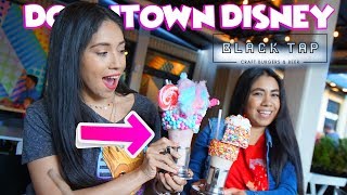 NEW! Check Out These CRAZY Shakes at DownTown Disney | Black Tap Restaurant