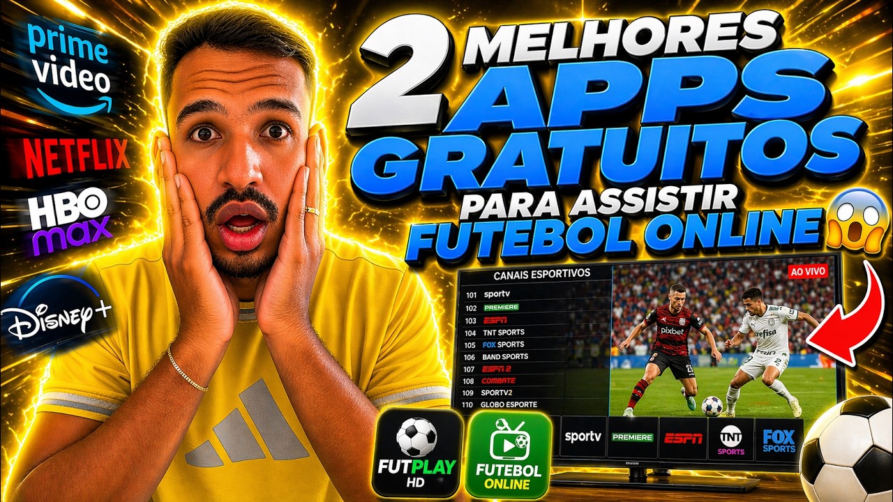 CONHEÇA OS 2 MELHORES APPS PARA ASSISTIR FUTEBOL ONLINE! Apps Gratuitos pra Assistir Futebol Ao Vivo