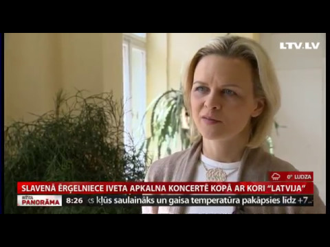 Slavenā ērģelniece Iveta Apkalna koncertē  kopā ar kori “Latvija”