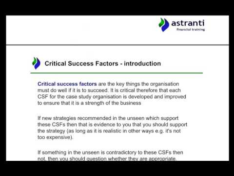 CIMA May 2016 Operational Case Study - Sanchez Navarra - Strategic Analysis Sample video