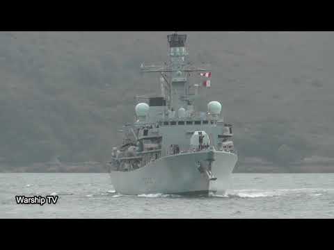 HMS MONTROSE F236 ENTERS DEVONPORT NAVAL BASE AT TINSIDE POOL, PLYMOUTH HOE - 30th July 2018