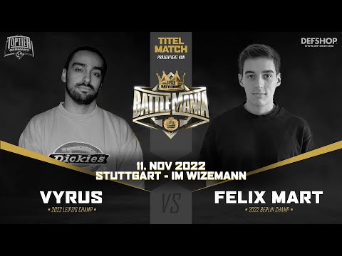 VYRUS VS FELIX MART - FACE-OFF / 11. NOVEMBER 2022 IN STUTTGART