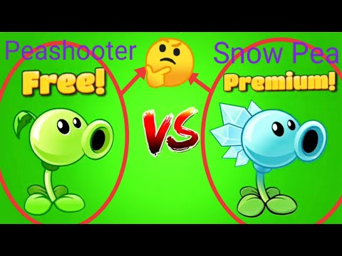 Peashooter Free VS Snow Pea Premium
