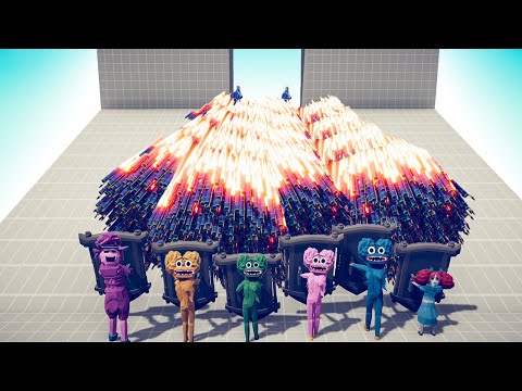 6x POPPY PLAYTIME MIRROR SHIELD vs 2x EVERY GOD - TABS | Totally Accurate Battle Simulator