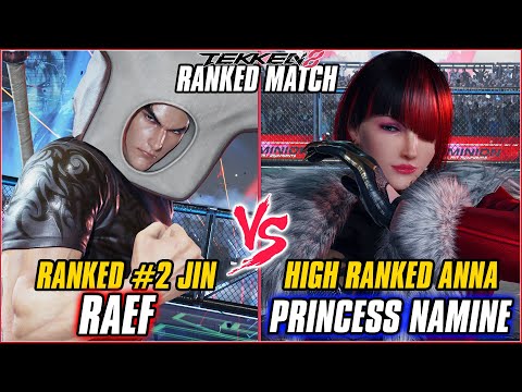 TEKKEN 8 ▰ RAEF (RANKED #2 JIN) vs PRINCESS NAMINE (ANNA) ▰ T8 HIGH LEVEL GAMEPLAY