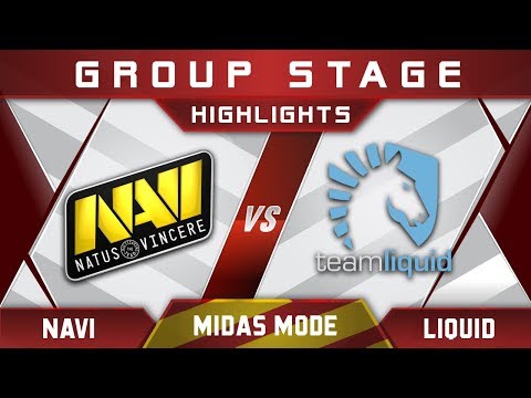 NaVi vs Liquid Midas Mode 2017 Highlights Dota 2