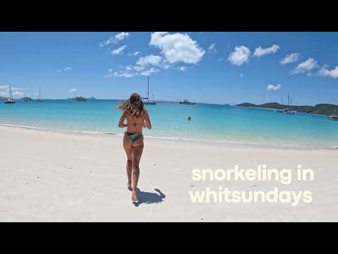 THE BEST BEACH IN THE WORLD! | Whitehaven, Great Barrier Reef, Whitsundays Catamaran Tour!