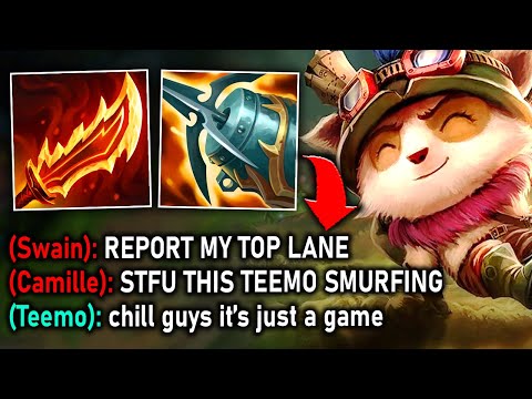 I PLAYED MINI-GUN TEEMO AND TRIGGER A MENTAL BREAKDOWN! (THEY WERE SO MAD)