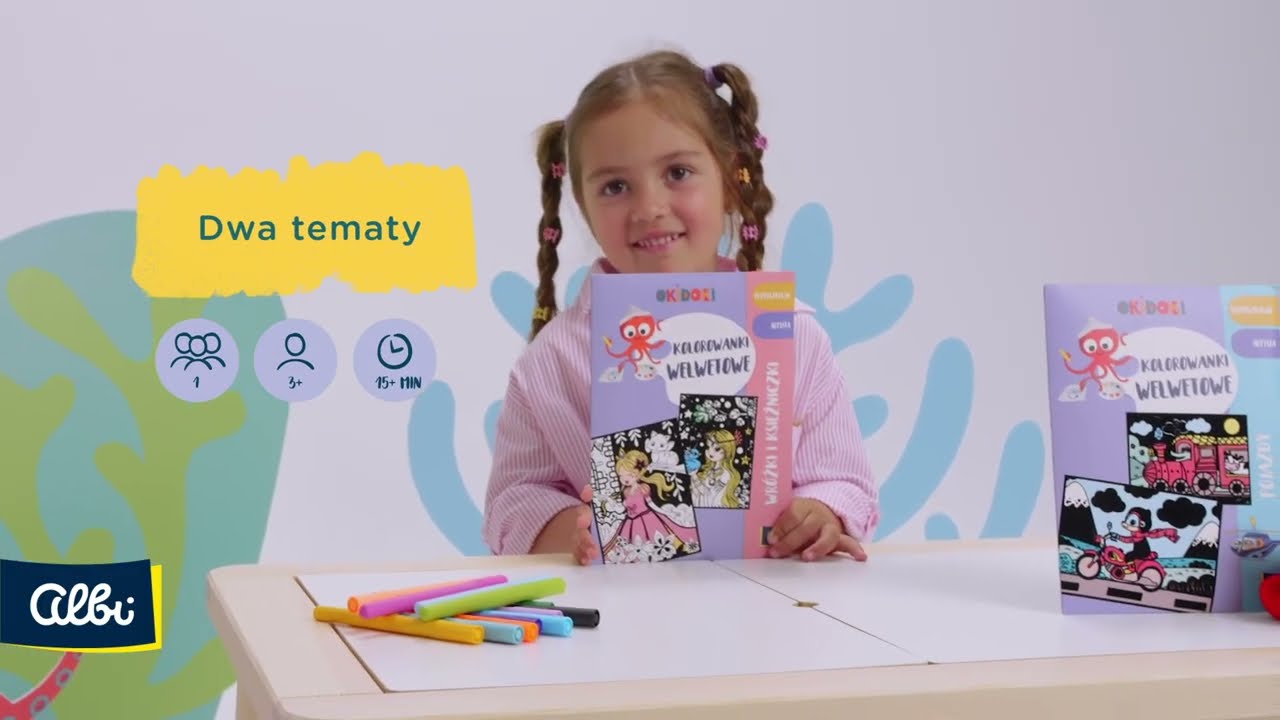 Kolorowanki welwetowe z serii OKIDOKI