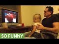 Little Girl Scolds Dad For Laughing At Elmo