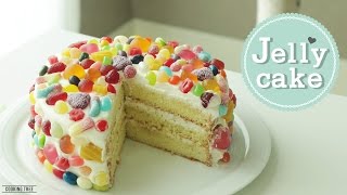 알록달록☆ 젤리 케이크 만들기, 생크림 케이크 : How to make Colorful Jelly Cake, Cream cake : ゼリーのケーキ -Cooking tree쿠킹트리