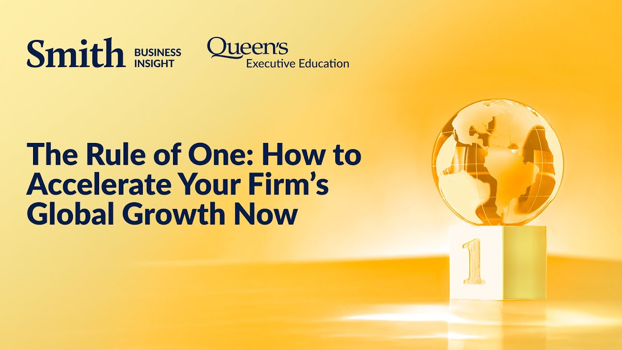 The Rule of One: How to Accelerate Your Firm’s Global Growth Now